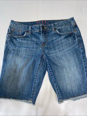 Elle Women's Denim Bermuda Jean Shorts Size 8